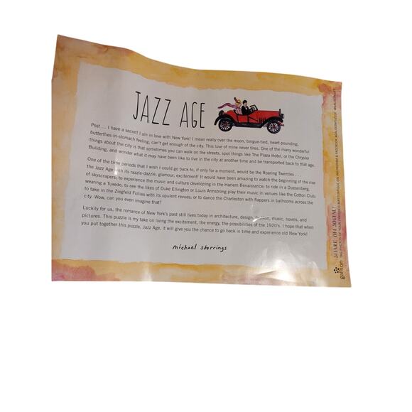 Galison Jazz Age Puzzle - 1000 pcs - Picture 4 of 4